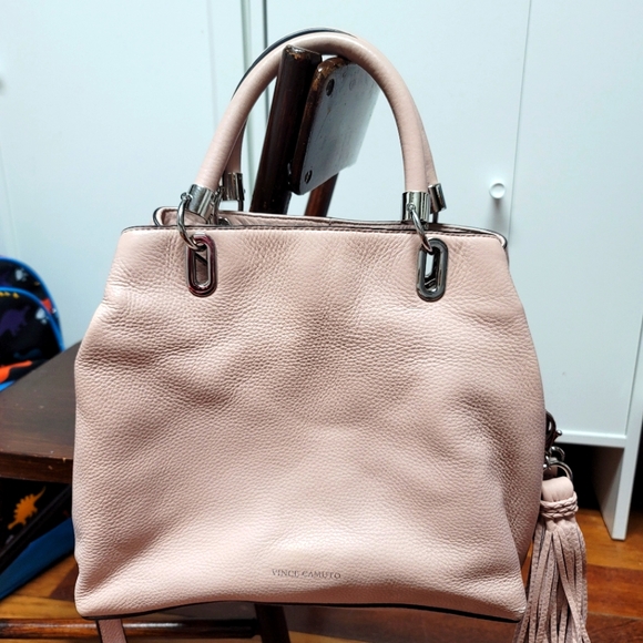 Vince Camuto Elva Almond Light Pink Satchel - Picture 4 of 14
